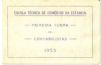 Convite da primeira turma de formando da Escola Tcnica de Estncia 1953