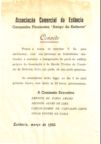 Convite para a inaugurao de parte das instalaes da Ass. Comercial e ETC - 1955
