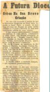 Informe sobre a futura Diocese de Estncia - 1955