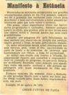 Artigo: Manifesto  Estncia - 1956