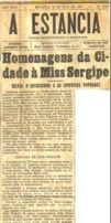 Homenagem  Miss sergipe - 1957