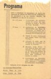 Programa da solenidade do lanamento da pedra fundamental da ETC - 16/09/1953