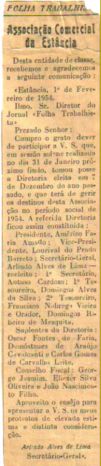Associao Comercial de Estncia - 1954
